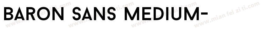 Baron Sans Medium字体转换